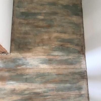 naovoskovaná drevená podlaha